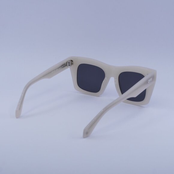 Off-White OERI13Y SELMA 6107 Sunglasses Beige Square Frame, Dark Grey Lenses main image 9